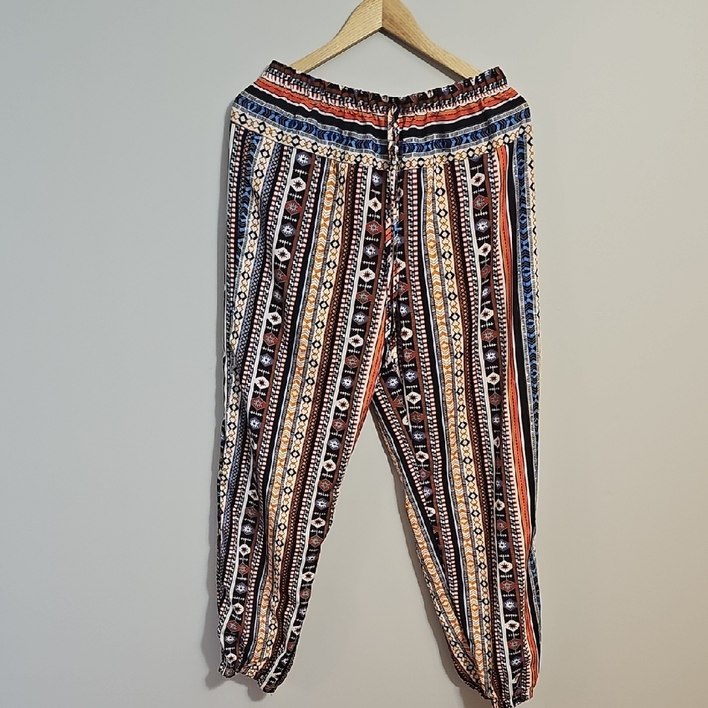 SHEIN Multicolor Striped Joggers Size XL